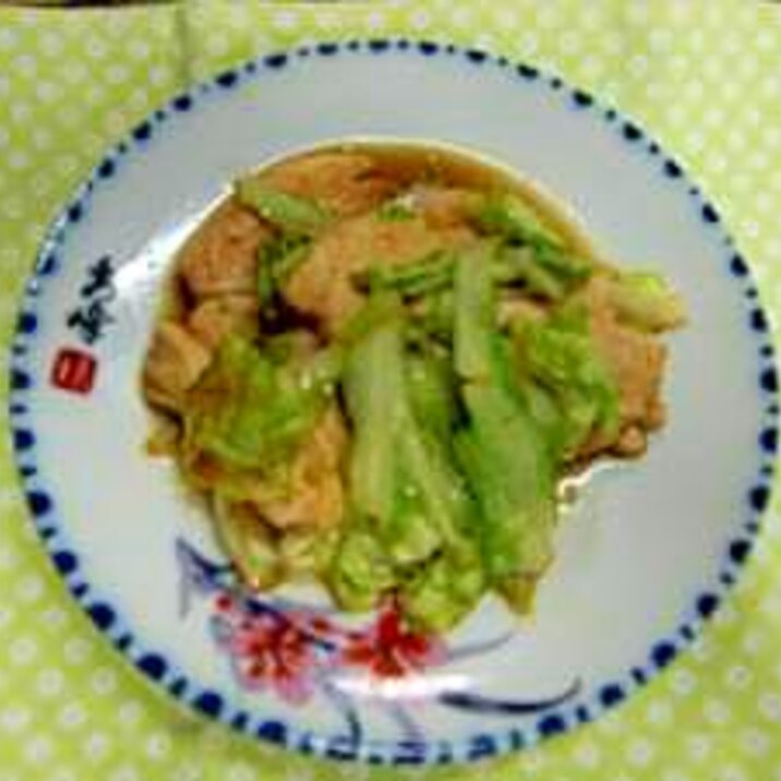 春キャベツと鶏肉の生姜炒め